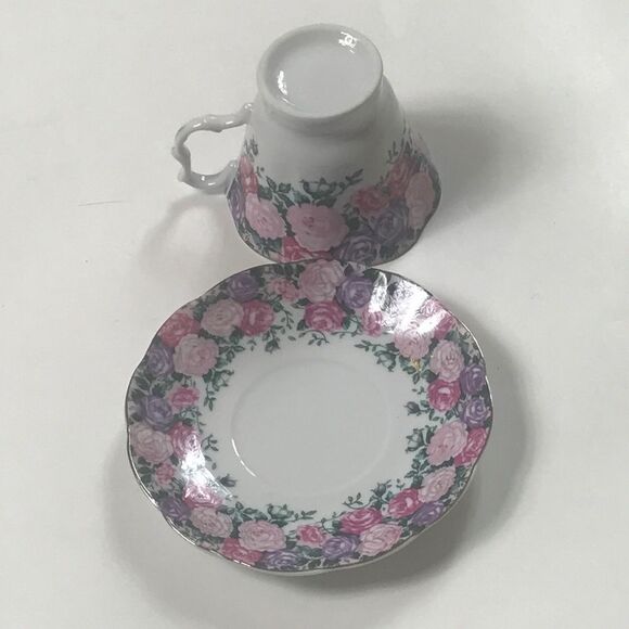 2 Set Vintage Teacup Floral Muticor Set - Picture 3 of 6